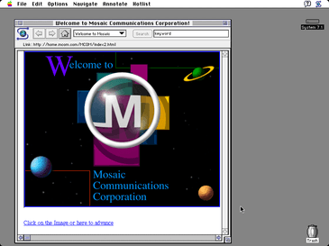 Mosaic 1.0 on Mac OS